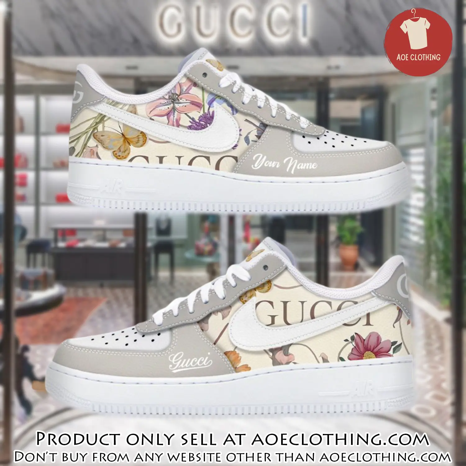 Personalized gucci luxury air force 1 sneakers limited af1 shoes oaf1012 aoe0418318